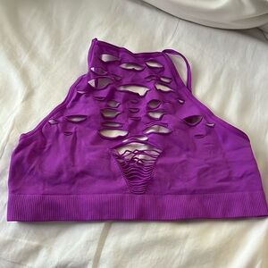 Out from under purple bra top XS